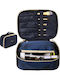 Roza Νεσεσέρ Καλλυντικών Ταξιδιού 23x17x8cm – Organizer Καλλυντικών Θήκες & Φερμουάρ Σκούρο Μπλε