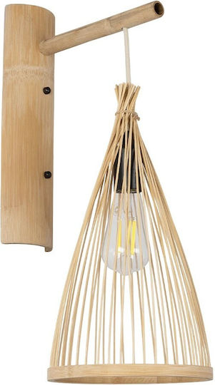 GloboStar Wall Lamp with E27 Socket Beige 30x55cm
