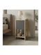 Reppo Nachttisch Holz Beige 30x30x55cm