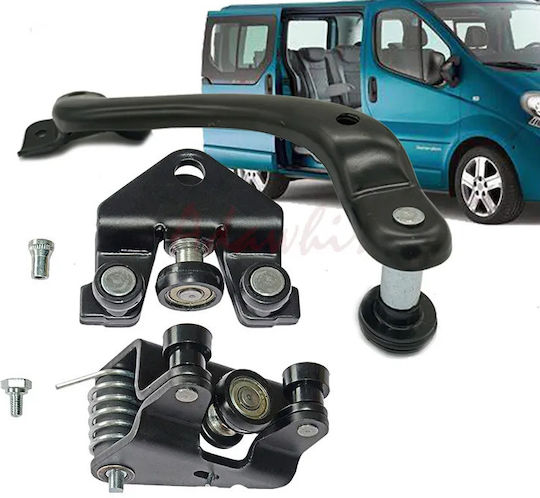 Комплект Водач За Плъзгаща Врата Ролка Мрацо Renault Trafic Opel Vivaro Nissan Primastar 2001-2014 3 Броя 7700312012 7700312372 77002370