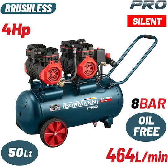 Bormann Compresor Aer cu Putere 4hp și Rezervor de Aer 50l