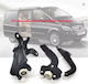 Set Guide Sliding Door Roller Track Mercedes Vito Viano 2004-2015 3 Pieces