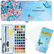 Ohuhu Set Watercolours Multicolour With Brush 50pcs