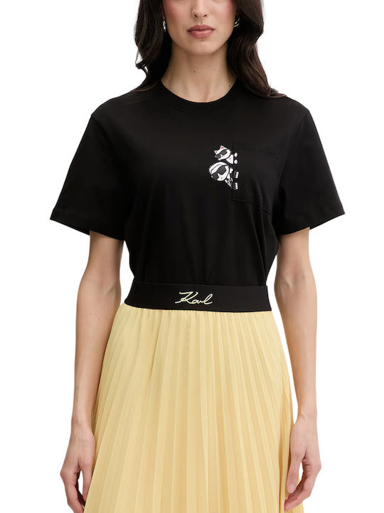 Karl Lagerfeld Ikon Women's T-shirt Black