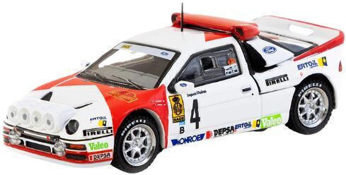 Model Mașină Ford Rs200 #4 Antonio Zanini Josep Autet Raliul Cataloniei 1986 Scara 1:64 Tarmac Works