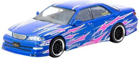 Model Mașină Vertex Toyota Mark Ii Jzx100 Albastru 1:64 Tarmac Works