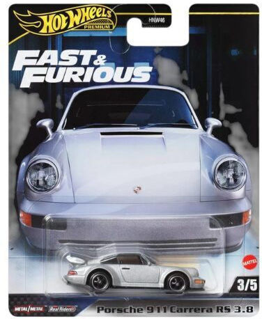 Model Mașină Porsche 911 Carrera Rs 3.8 Argintiu 3/5 1:64 Hotwheels