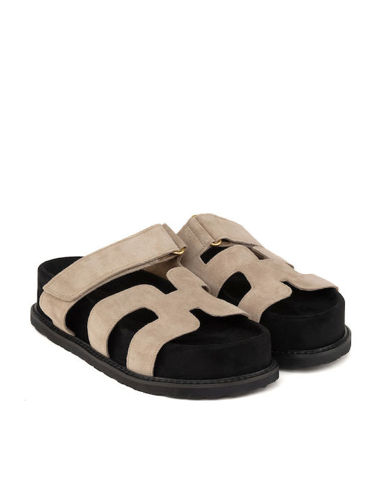 Komis & Komis Leder Flache Sandalen für Damen B...