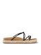Women's Black Flat Sandals