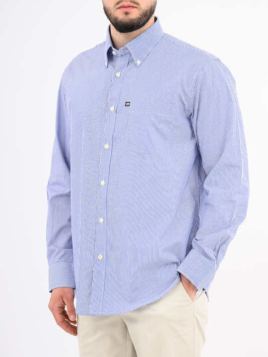 Ascott Βαμβακερό Πουκάμισο Lightblue