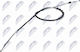 Handbrake Cable Fiat 500 2007-0 1.3l Hatchback Fiat 500 C 2009-0 1.3l Convertible Fiat Grande Punto 2005-0 1.3l Hatchback