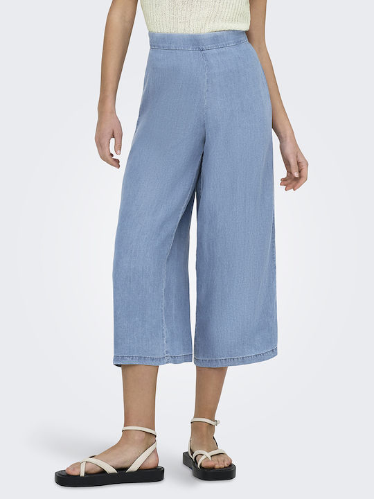 Only Women's High Rise Zip Culottes with Rubber...