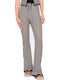 Women's Cotton Pantaloons with Rubber Band Flared Black