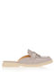 Flat Suede Mules σε Γκρι Χρώμα