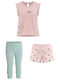 Kids Set with Shorts Summer 2 Pieces Pink