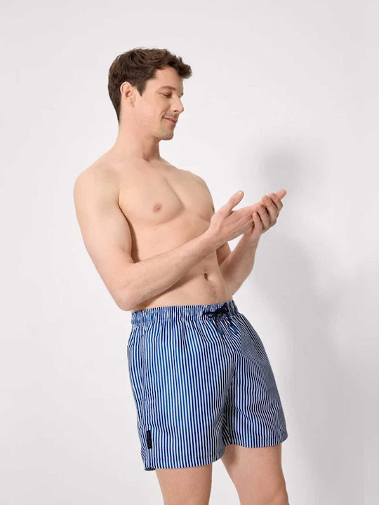 Ysabel Mora Men's Swimwear Shorts Blue with Str...