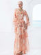 Long Women's Kimono Orange