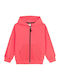 Kids Sweatshirt Cardigan with Hood Red
