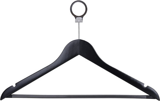 Set 50 Bucăți Unicutil Cârlig Negru Din Lemn Pentru Hotel Dispozitiv Anti-Furt Pentru Pantaloni Bar Ideal Pentru Cămăși Bluze Pantaloni Tricouri Rochii