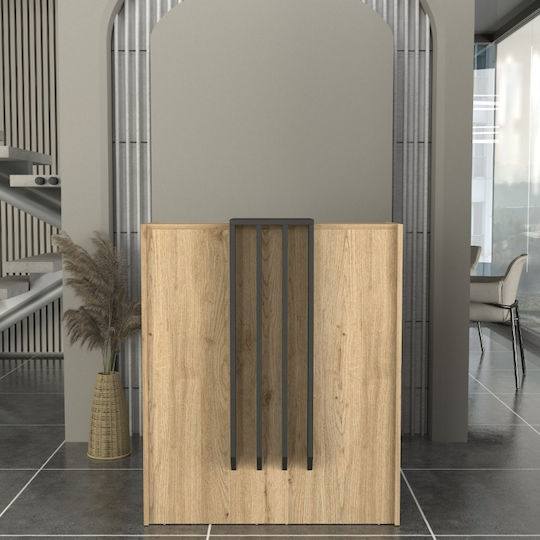 Birou Recepție Hola Front Desk Unicutil Bej-gri 90 Cm