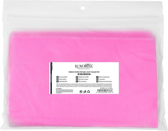 Set 50 Filter Protection Wipes Nail Dust Vacuum Luxorise Pink