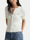 Damen Sweatshirt Strickjacke Weiß