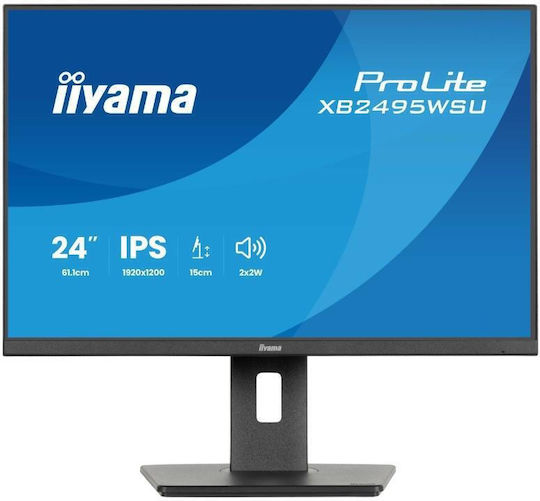 Iiyama ProLite XB2495WSU-B1 IPS Monitor 24.1" FHD 1920x1200 with 4ms GTG Response Time
