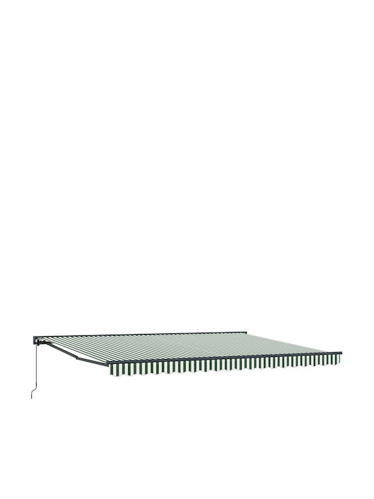 vidaXL Pavillon Terrasse mit LEDs Grüne 4x3.5m