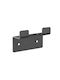 Imex Double Bathroom Hook with Screws 6.6x4.3cm Black
