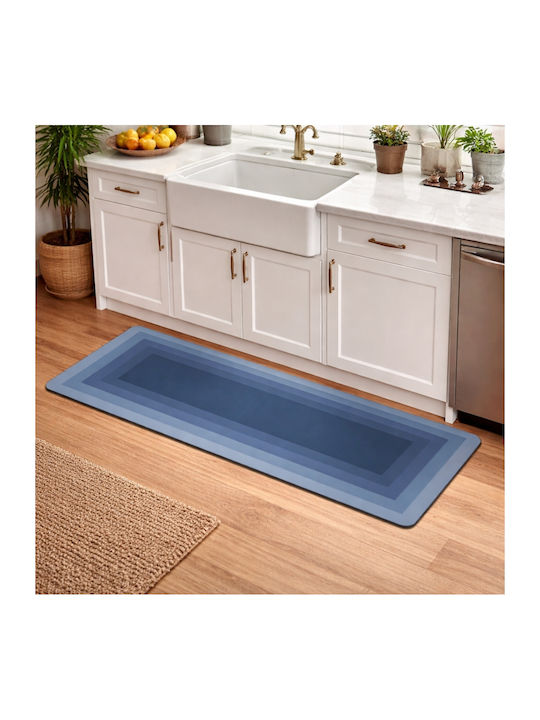 My Home Luxury Non-Slip Bath Mat 73516 Blue 60x150cm