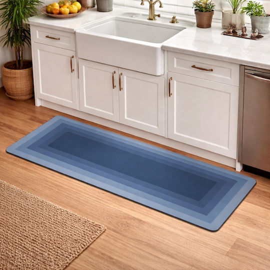 My Home Luxury Non-Slip Bath Mat 73516 Blue 60x150cm