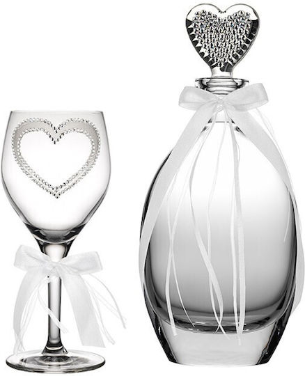 Verorama Wedding Decanter Made of White Crystal
