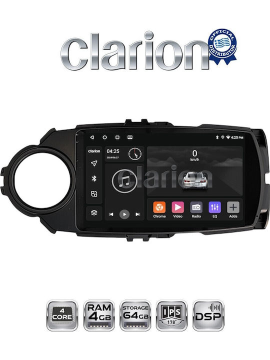Clarion Ηχοσύστημα Αυτοκινήτου για Toyota Yaris 2015 2019 (Bluetooth/USB/WiFi/GPS/Apple-Carplay/Android-Auto)