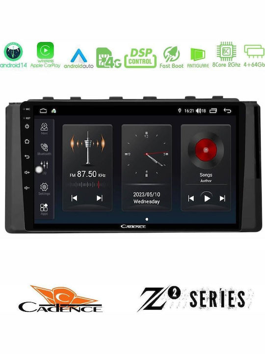 Cadence Car Audio System for Subaru BRZ 2022 Bluetooth USB WiFi GPS Apple CarPlay Android Auto with 9" Touch Screen