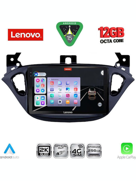 Lenovo Car Audio System for Opel Adam / Corsa 2014-2019 (Bluetooth/USB/WiFi/GPS/Apple CarPlay/Android Auto) with 9" Touch Screen