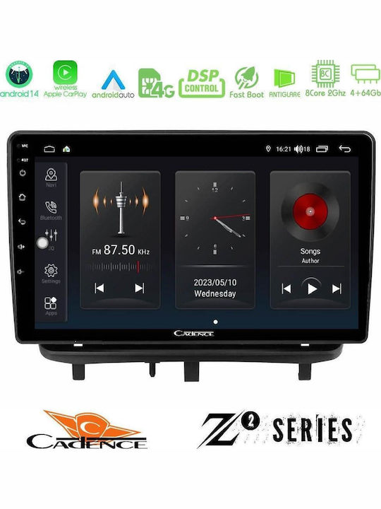 Cadence Car Audio System for Opel Corsa 2006-2014 (Bluetooth/USB/WiFi/GPS/Apple CarPlay/Android Auto) with 9" Touch Screen