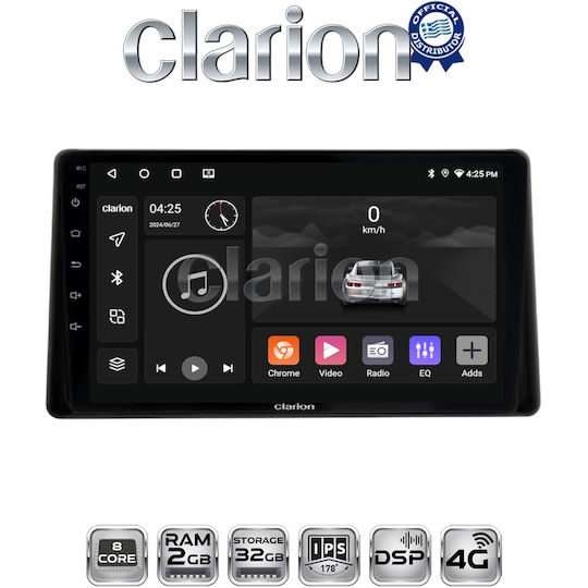 Clarion Ηχοσύστημα Αυτοκινήτου για Toyota Raize 2020 (Bluetooth/USB/WiFi/GPS/Apple-Carplay/Android-Auto)