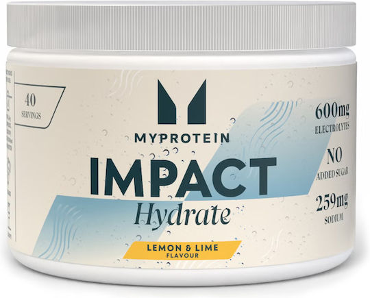 Myprotein Impact Hydrate 600mg Special Food Supplement 40 Servings Lemon Lime