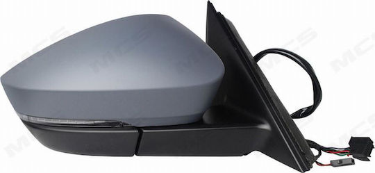 Electric Heated Electric Folding Painted Cable Car Shade Signal & Side Assist 10+2pin A Quality Convex Glass Suitable Skoda Kodiaq I 2021-2024 Ns6 Ns7 Nv7 566857508r Right 1 Pc