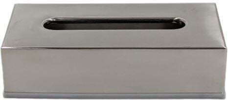 Andrea House Silver Tissue Holder 26x12x6.5cm BA75098