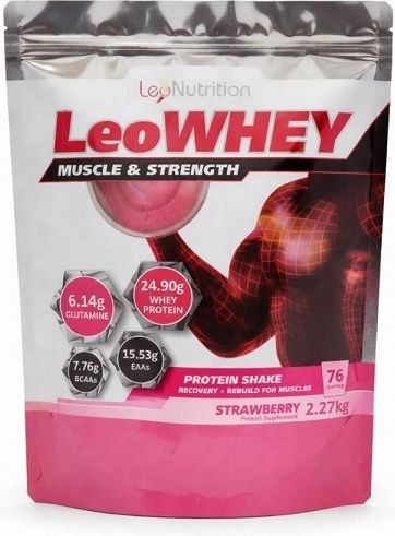 LeoWhey Whey Protein with Strawberry Flavor 2.27kg