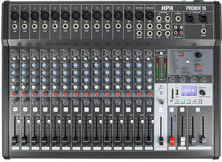 HPAPROMIX16 Ψηφιακή Κονσόλα 16 Καναλιών / 14 Εισόδους XLR & Bluetooth