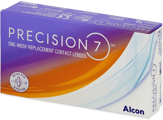 Alcon Precision 7 12 Weekly Silicone Hydrogel Contact Lenses with UV Protection