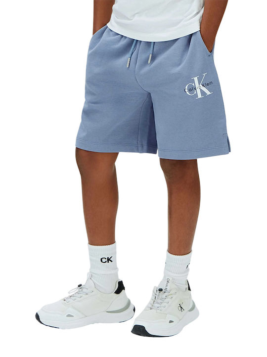 Kids Fabric Shorts/Bermuda Light Blue Logo