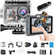 Cameră de Acțiune eXtreme Action PRO 128GB 5K Subacvatică (cu Husă) Cameră Video Sport LikeSmart eXtreme Action PRO 5K Ultra HD cu Ecran Tactil și Wi-Fi