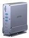 Unitek D1135A Dock / USB-C Dockingstation mit 4K-Unterstützung PowerDelivery Ethernet und Verbindung für 3 Monitore Silber