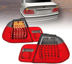 Taillights Set Bmw 3 E46 Sedan 01-05 Led Red Smoked Eagle Eyes