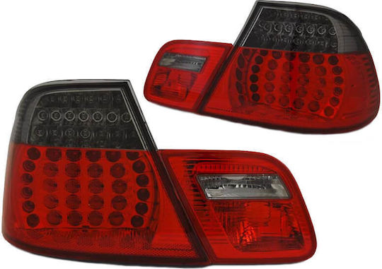 Πισινά Φανάρια Set Bmw 3 E46 Coupe Facelift 03-06 Led Κόκκινο Φιμέ Eagle Eyes