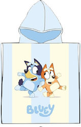Bluey Beach Poncho From Blue Microfiber