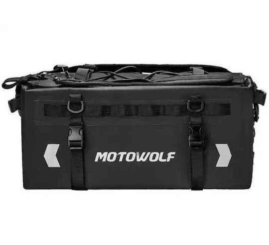 Motowolf MB9 Σάκος Ουράς Μοτοσυκλέτας Αδιάβροχος 37lt σε Μαύρο Χρώμα